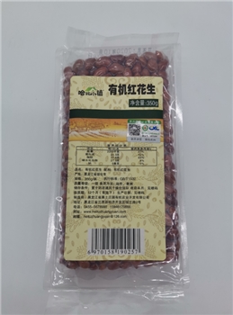 哈北小镇有机红花生350g