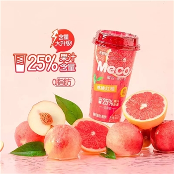 400ml香飘飘 果汁茶桃桃红柚味