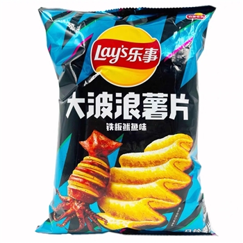 70g乐事大波浪铁板鱿鱼味