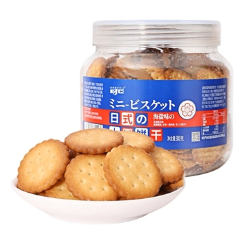 380g捷氏时臣日式小圆饼干（海盐味）