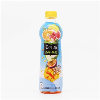 可口可乐美汁源热带果粒420ml